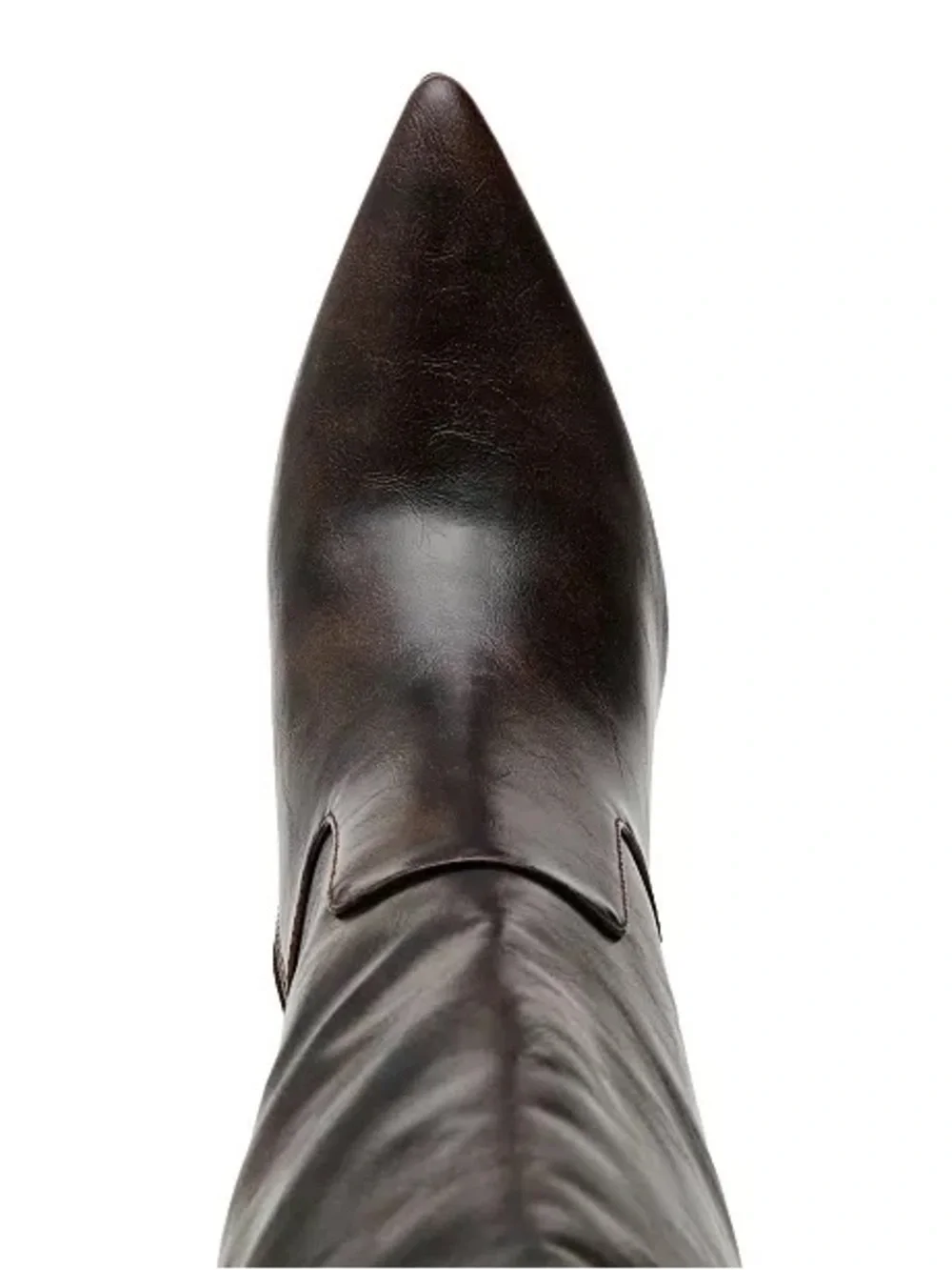 🔥Wild Pair Over-the-Knee Pointed Toe Buckle Boots in Dark Brown🔥BRAND NEW N BOX